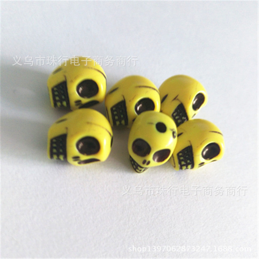 Wholesale 100PCS DIY Plastic/resin Skull and Ghost Beads